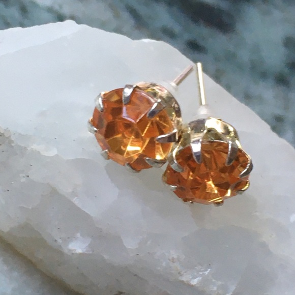 🎈🎈🎈jewelry bundle lot  NWOT orange glass Peruvian ring orange post earrings - Picture 6 of 10